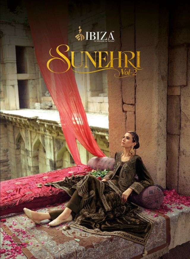 ibiza lifestyle suneheri vol-2 viscose velvet embroidered salwar kameez wholesale price surat