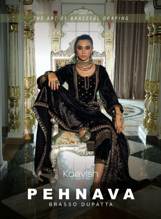 Kaavish Pehnava Pure Velvet Wholesale Salwar Kameez Catalogue