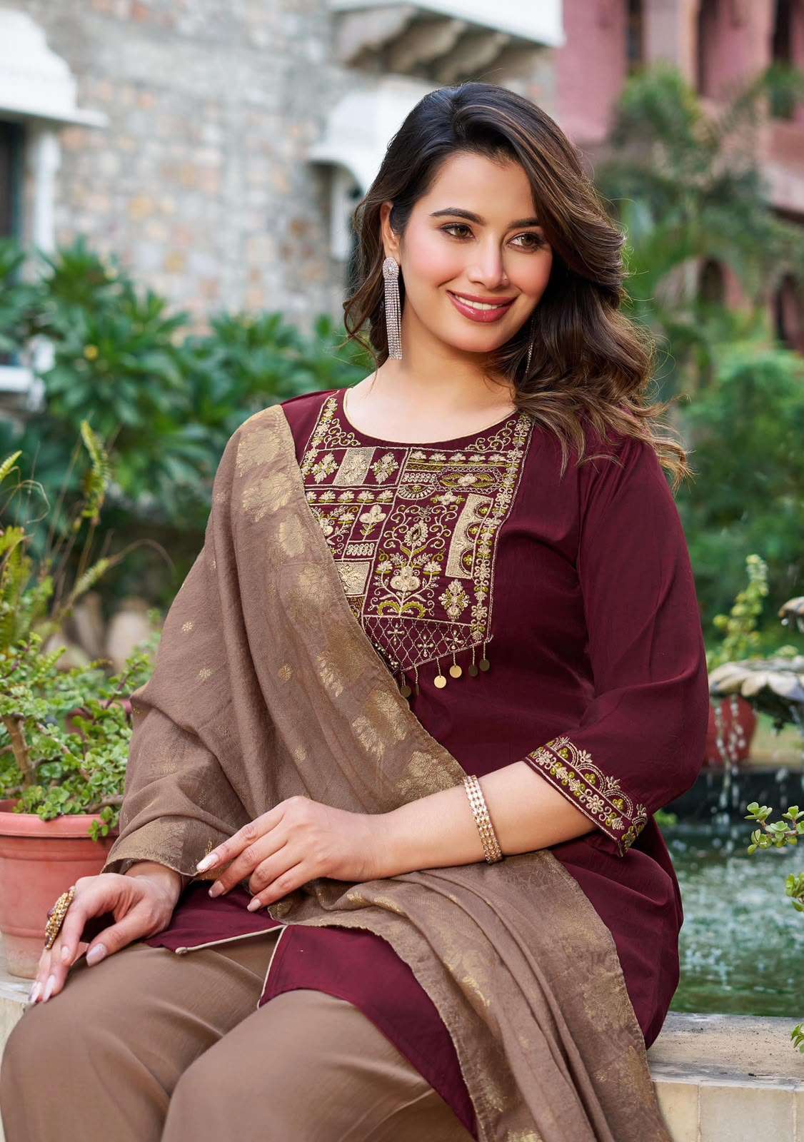 Kadlee Tarnika Roamn Silk Handwork Readymade Salwar Kameez Wholesaler In Surat