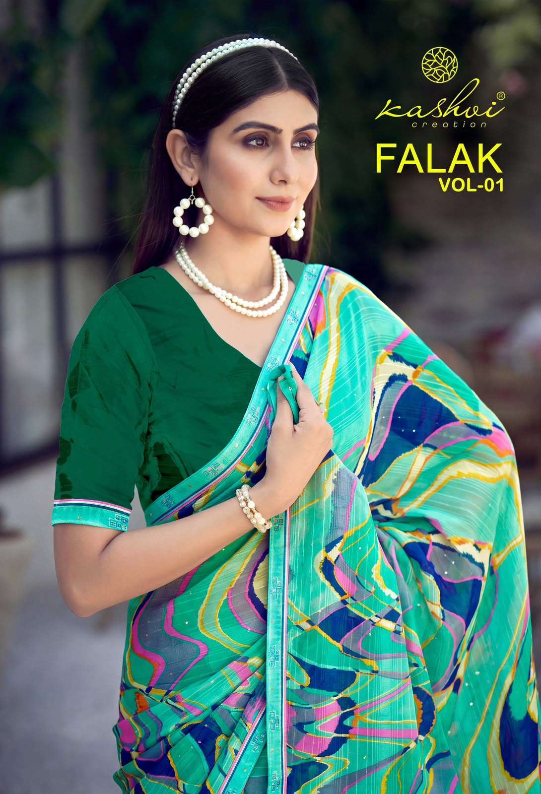Kashvi Creation Falak Vol-1 Georgette With Casual Wear Saree Wholesale Catalogue