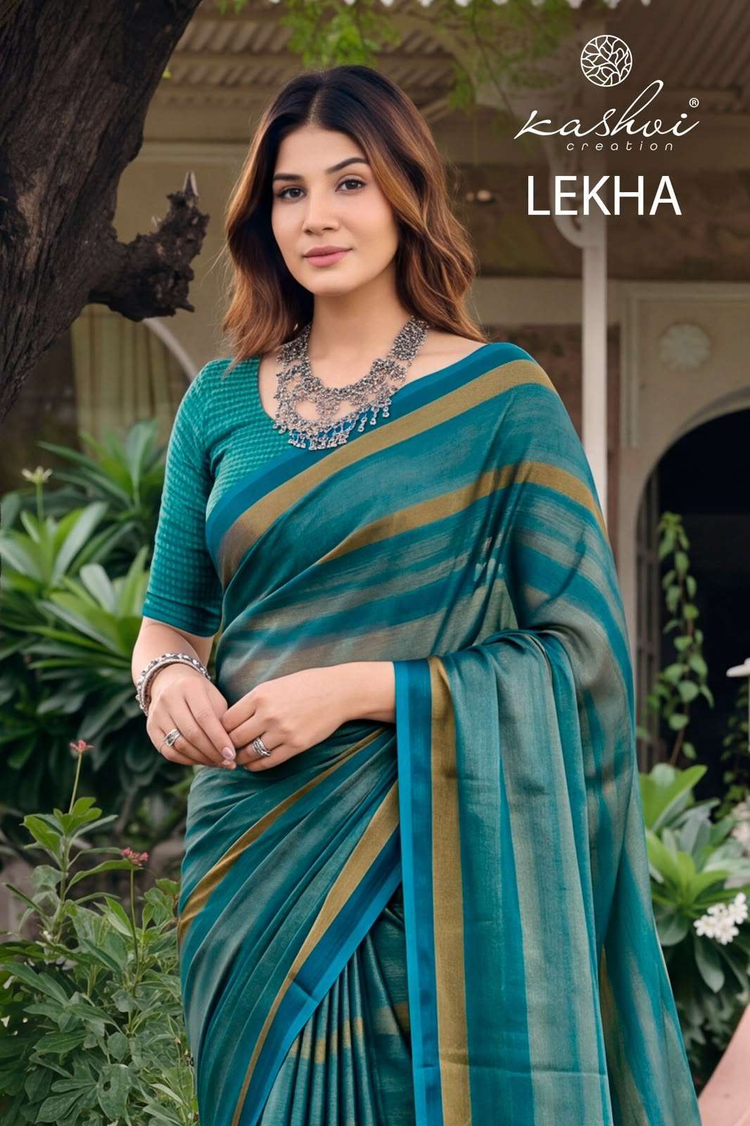 Kashvi Creation Lekha Vol-1 Georgette Casual Wear Saree Wholesale Catalogue