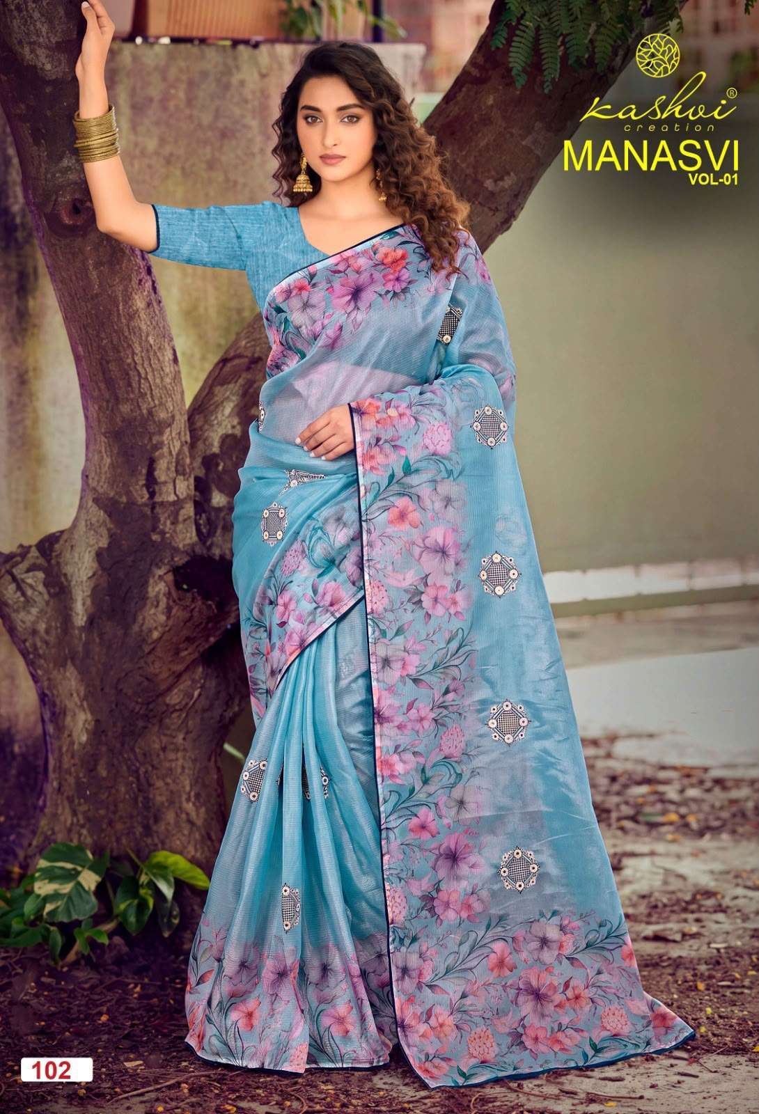 Kashvi Creation Manasvi Vol 1 Party Wear Chiffon Saree Collection Catalogue