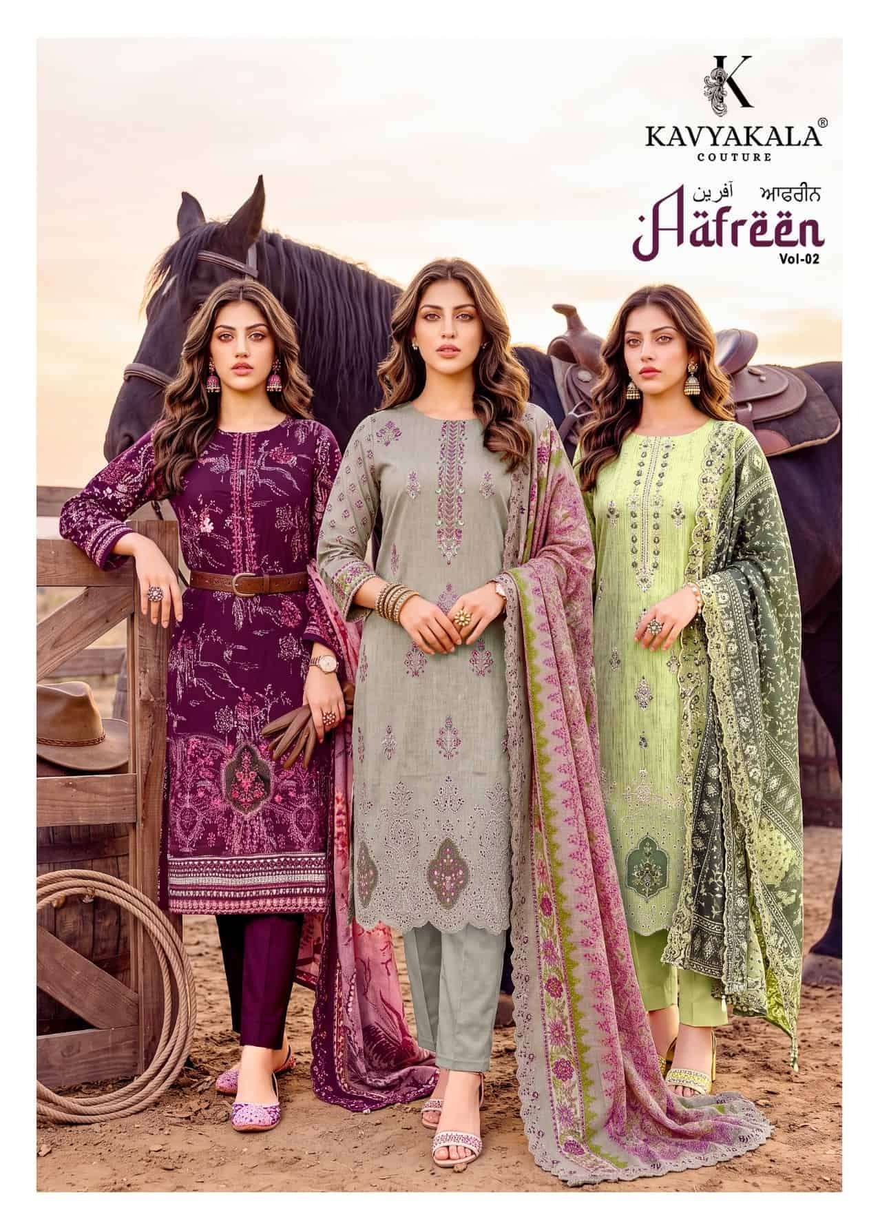 Kavyakala Aafreen Vol 2 Premium Design Cotton Dress Catalog Wholesaler