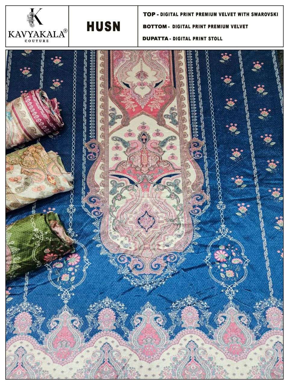 Kavyakala Husn Velvet Digital Printed Salwar Kameez Wholesale Price Dealer