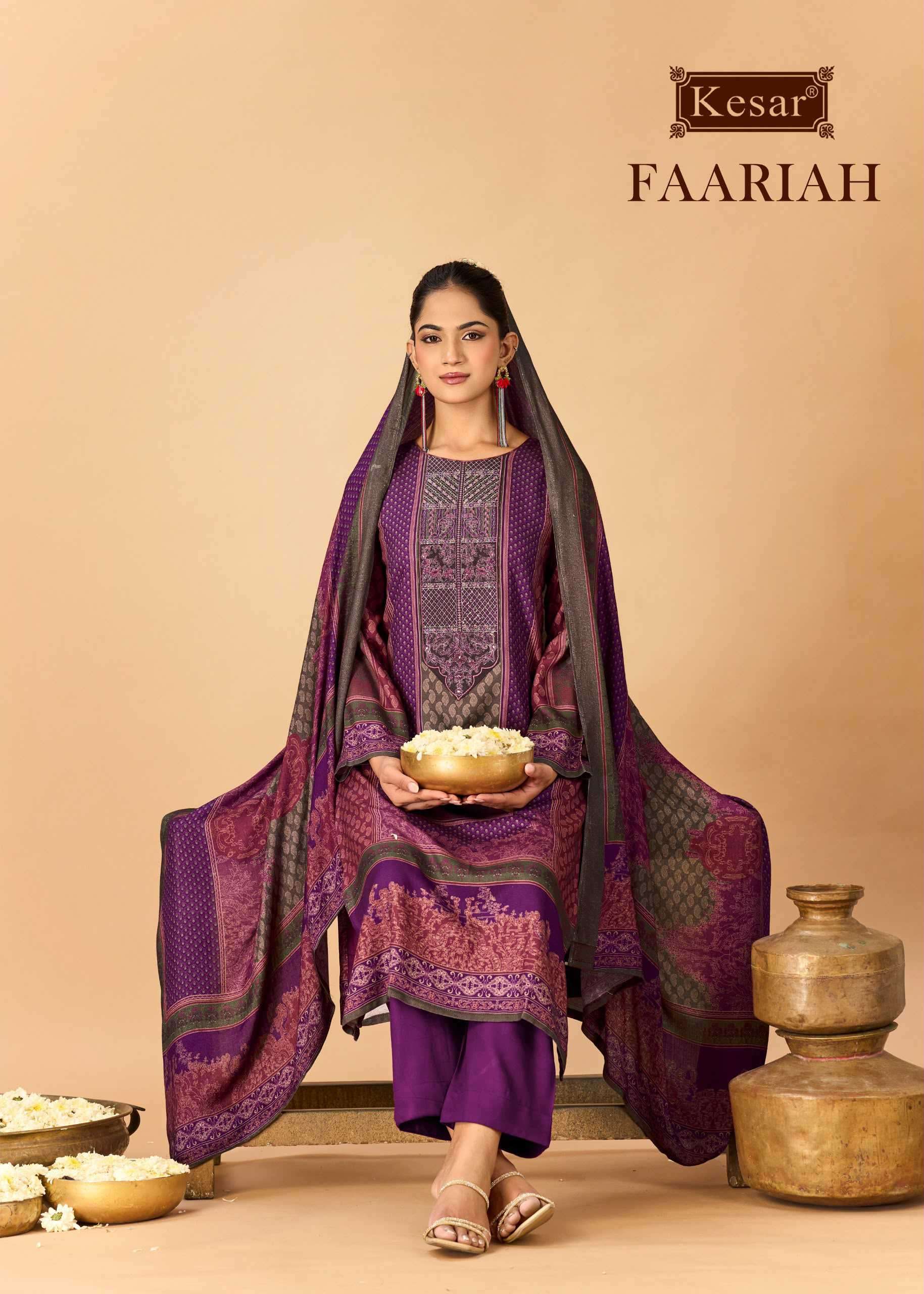 Kesar Faariah Pashmina Digital Printed Salwar Kameez Wholesaler In Surat