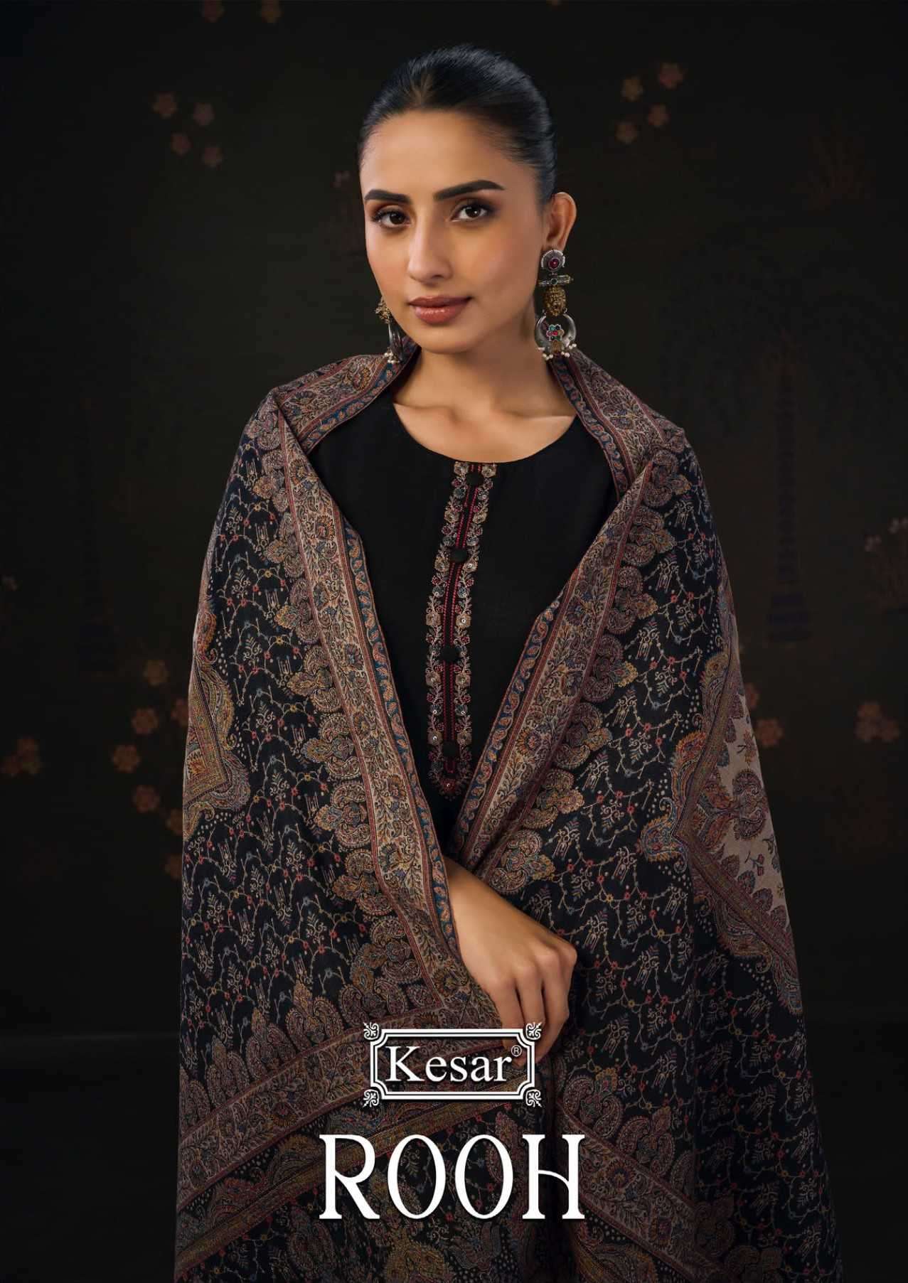 Kesar Rooh Pashmina Fancy Embroidered Wholesale Catalogue