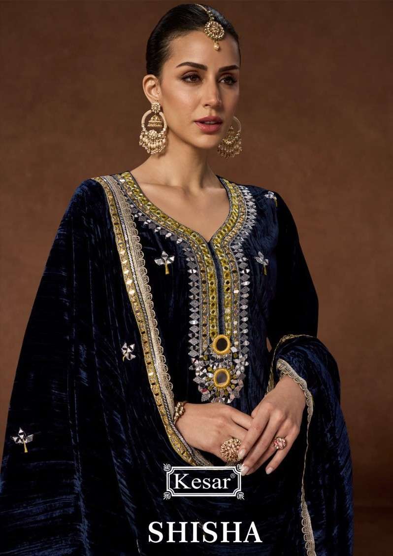 Kesar Shisha Velvet Winter Wear Salwar Kameez Catalogue