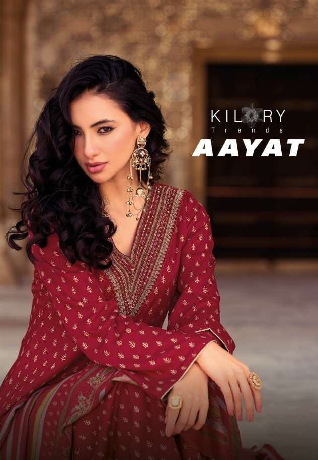 Kilory Aayat Pashmina Viscose Dress Catalog Wholesaler In Surat