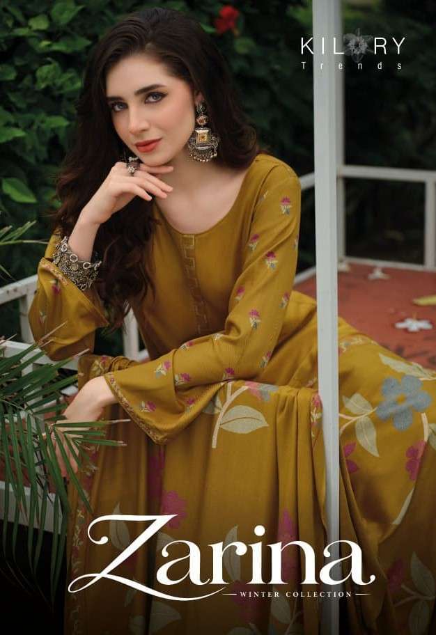 Kilory Trends Zarina Pashmina Print With Embroidered Catalogue