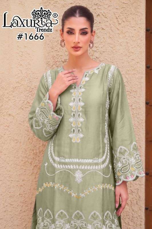 Laxuria Trends 1666 jam satin casual wear readymade salwar kameez supplier Exporters