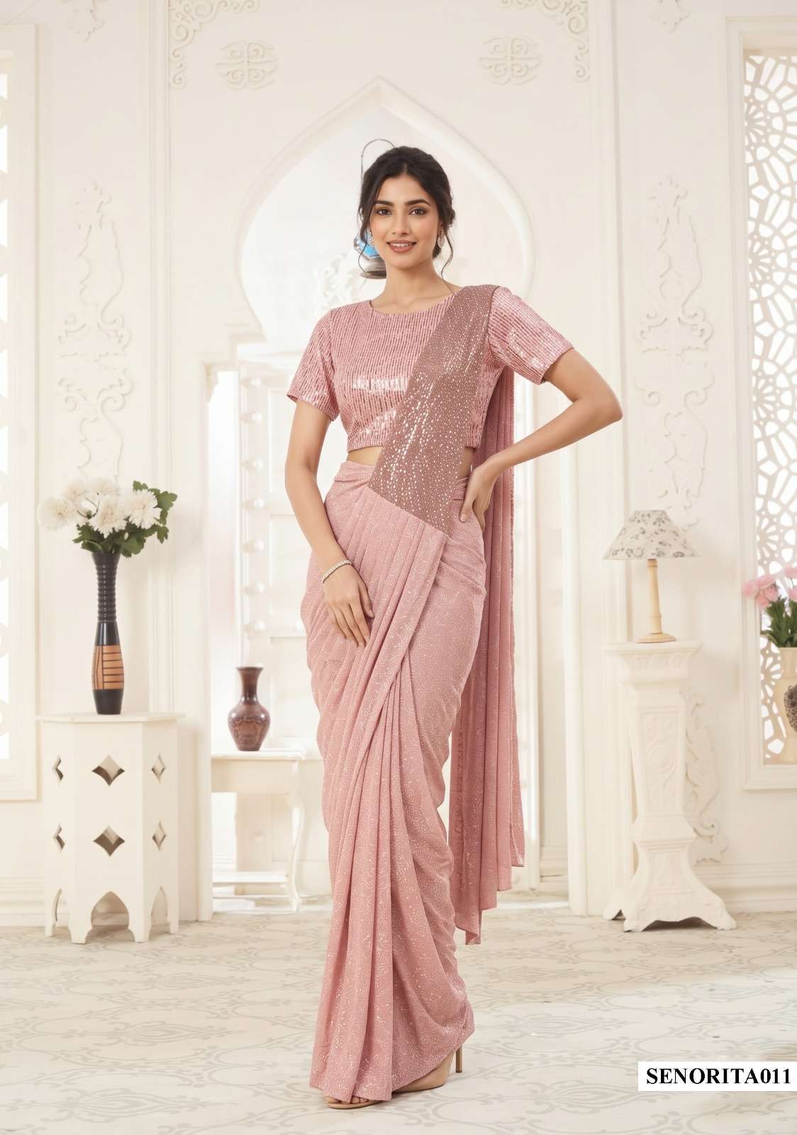 Mahotsav Mohmanthan Senorita Festive Wear Drape Saree