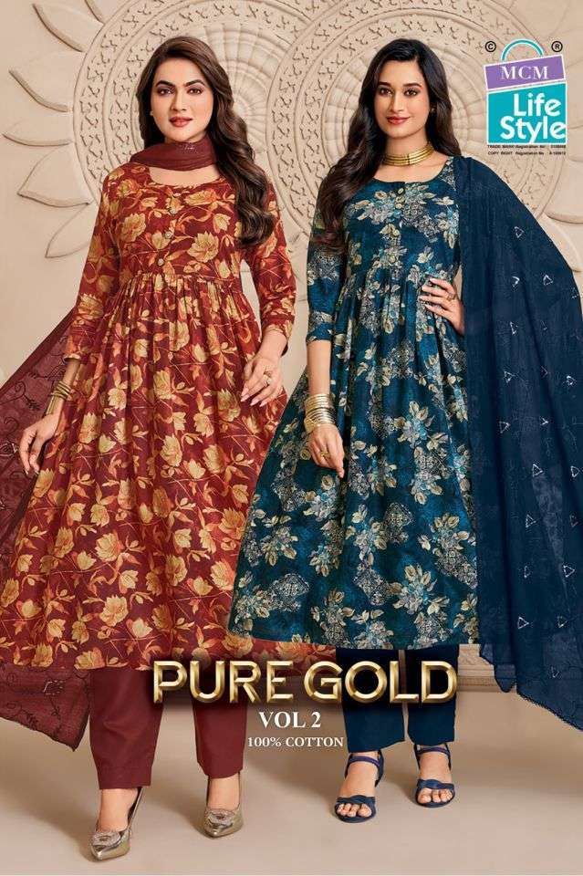 MCM Lifestyle Pure Gold Vol-2 Pure Cotton Printed Readymade Catalogue