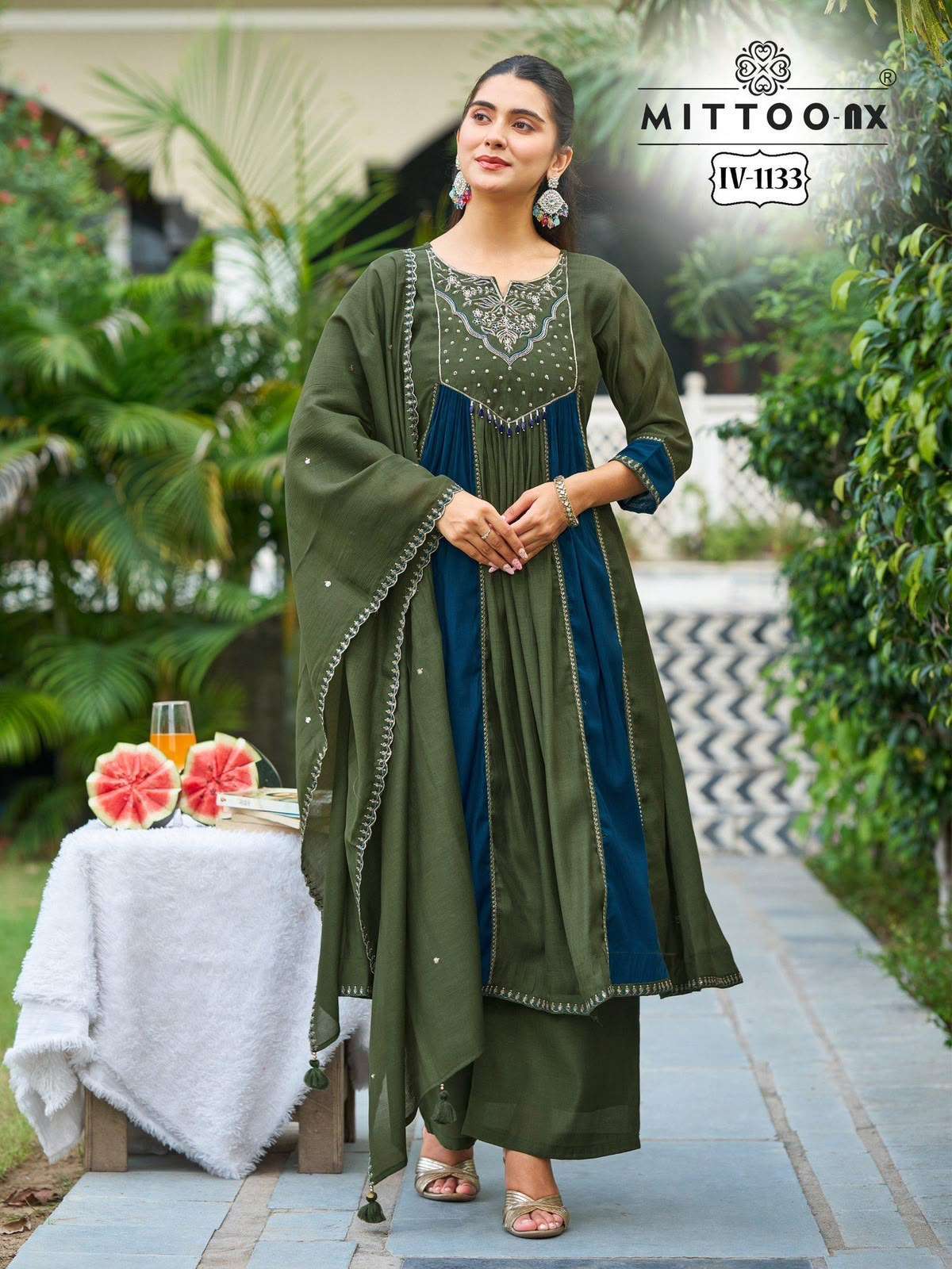 Mittoo NX 1133-1134 Fancy Thread Work Readymade Salwar Kameez Wholesale Catalogue