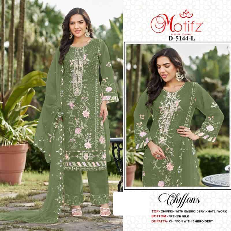 Motifz 5144 Chiffon Heavy Embroidered Salwar Kameez Catalogue