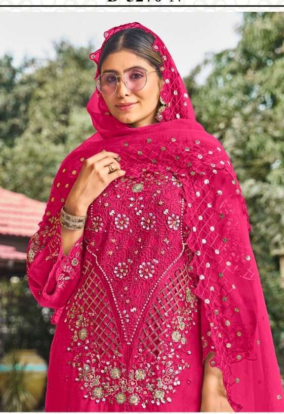 Motifz 5270 colors chiffon with fancy embroidered salwar kameez wholesaler