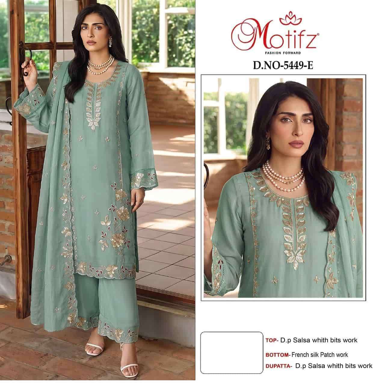 Motifz 5449 Salsa With Embroidered Work Wholesale Catalogue