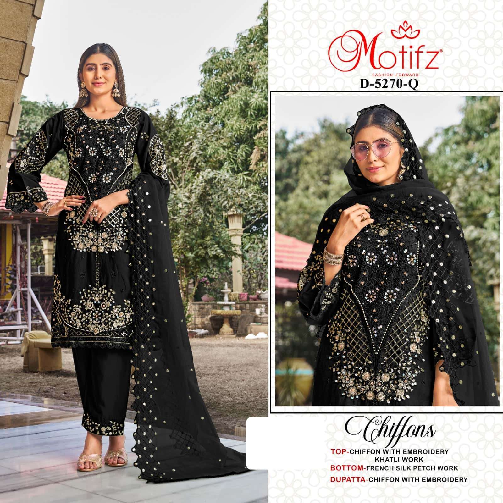 Motifz D 5270 Nopq Latest Pakistani Salwar Suit Wholesaler