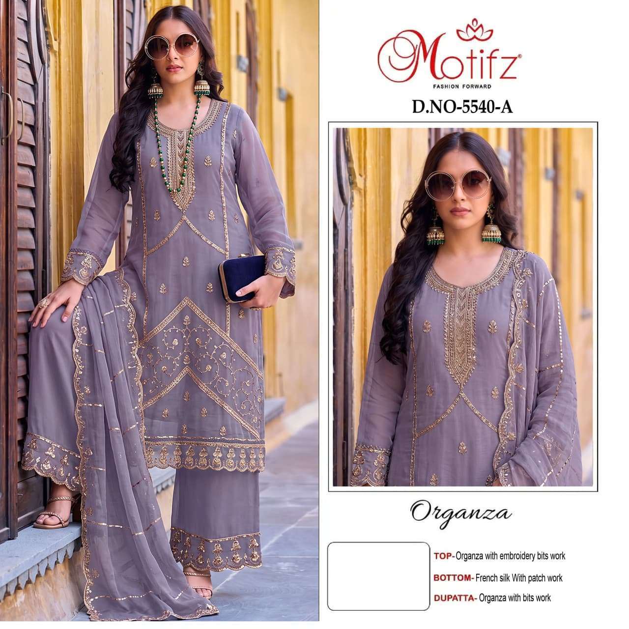 Motifz D 5540 Abcd Pakistani Organza Suit Catalog Dealers In Surat