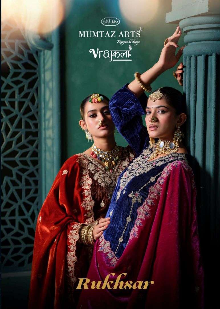 Mumtaz Arts Rukhsar Wholesale Velvet Salwar Kameez Catalogue