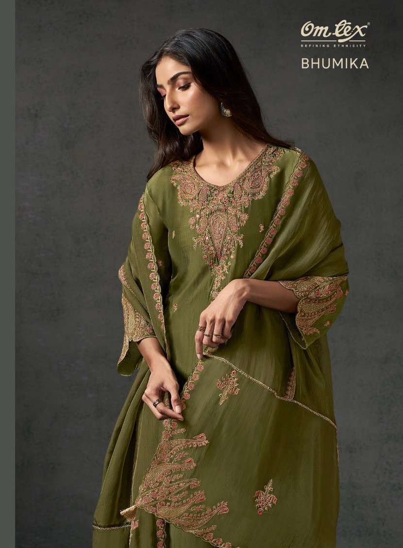 Omtex Bhumika silk fancy embroidered salwar kameez wholesale price Surat