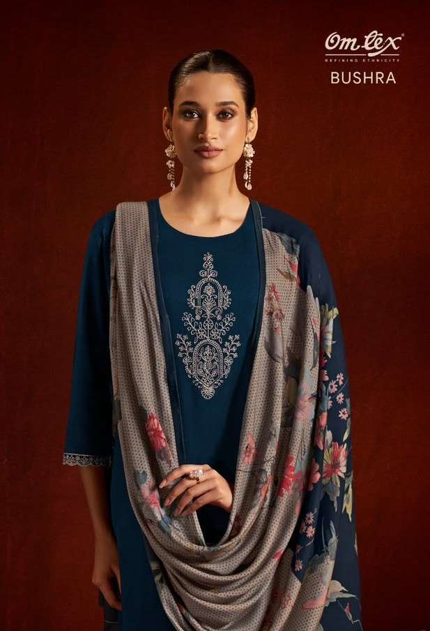 Omtex Bushra Winter Wear Pashmina Fancy Salwar Kameez Catalogue