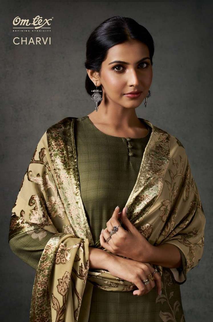 omtex charvi pashmina handwork salwar kameez wholesale price Dealer