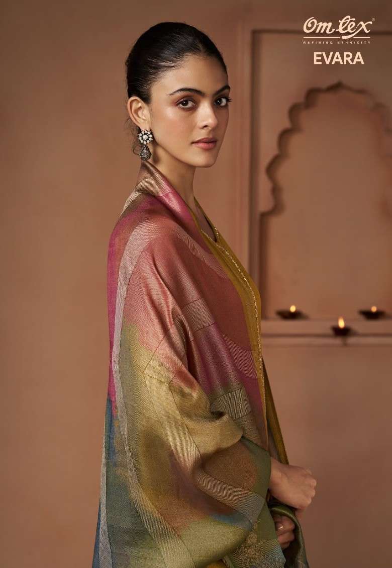 Omtex Evara Silk Jacquard Wholesale Salwar Kameez Catalogue