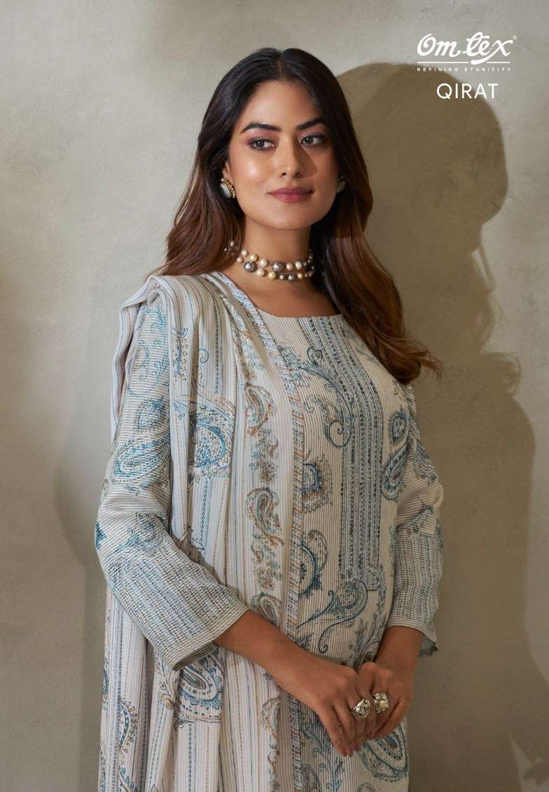 Omtex Qirat Digital Printed Winter Collection Ladies Suit Wholesaler