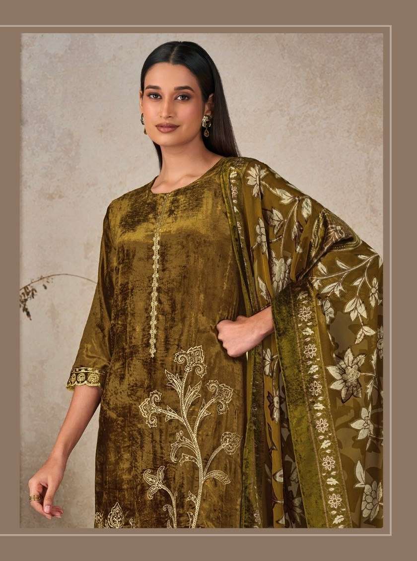 Omtex Ritha Vol-45 Velvet With Fancy Embroidered Salwar Kameez Catalogue