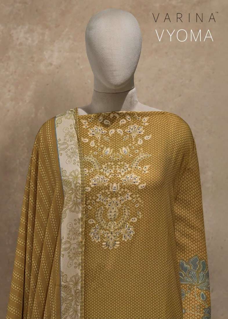 Omtex Varina 214 Pashmina Embroidered Salwar Kameez Wholesale Catalogue