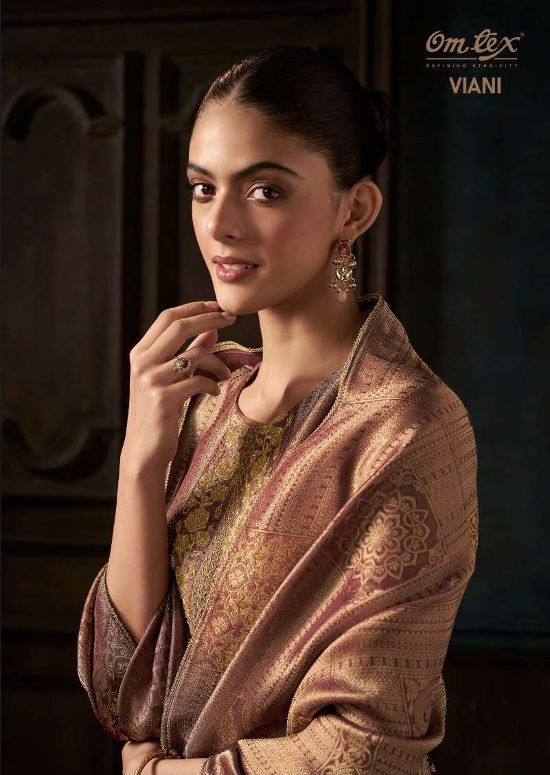 Omtex Viani Silk Jacquard With Embroidered Wholesale Catalogue