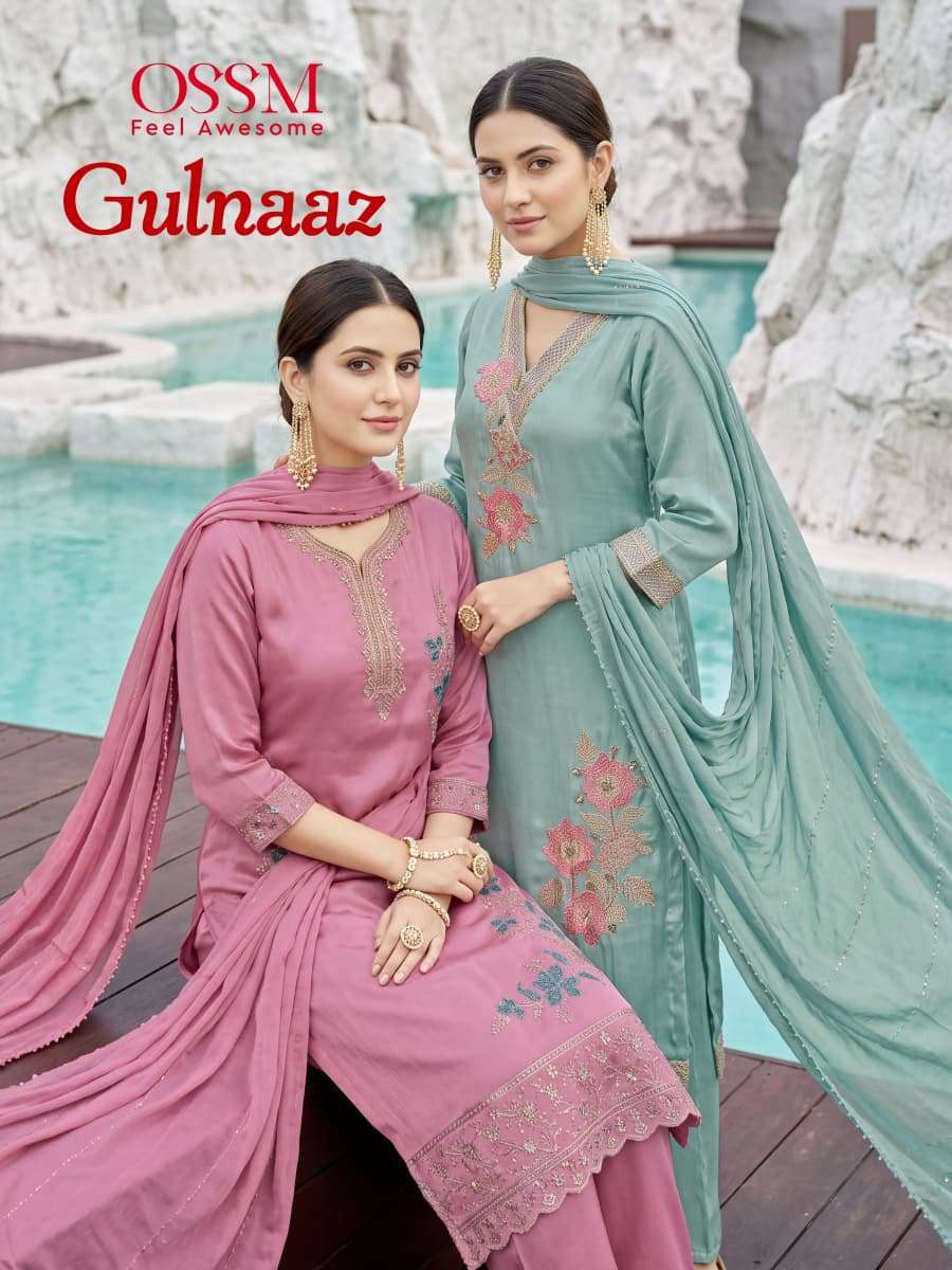 Ossm Gulnaaz Exclusive Style Kurti Pant Dupatta Wholesale Catalogue