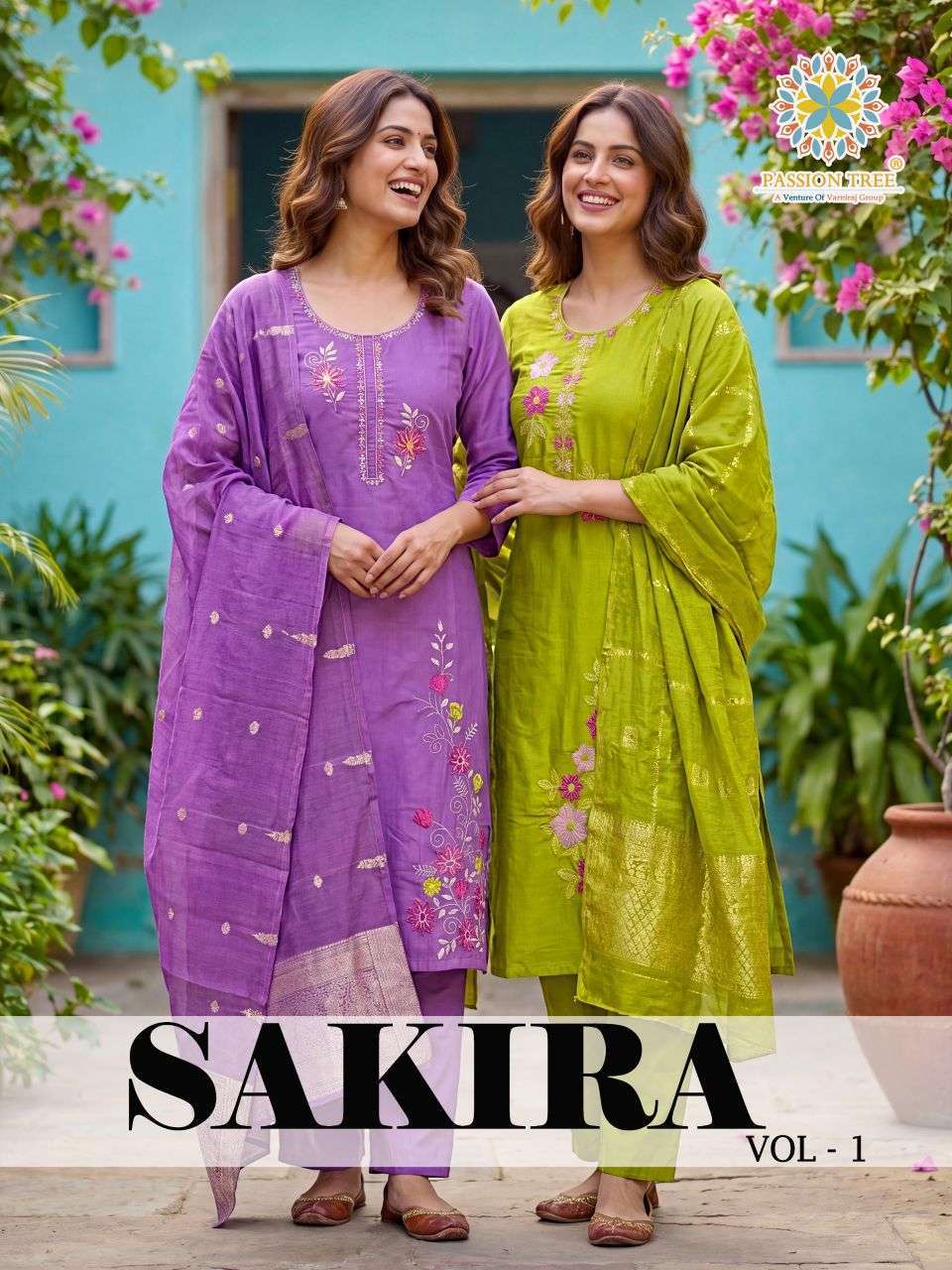 Passion Tree Sakira Vol-1 Roman Silk Fancy Readymade Salwar Kameez Wholesale Catalogue