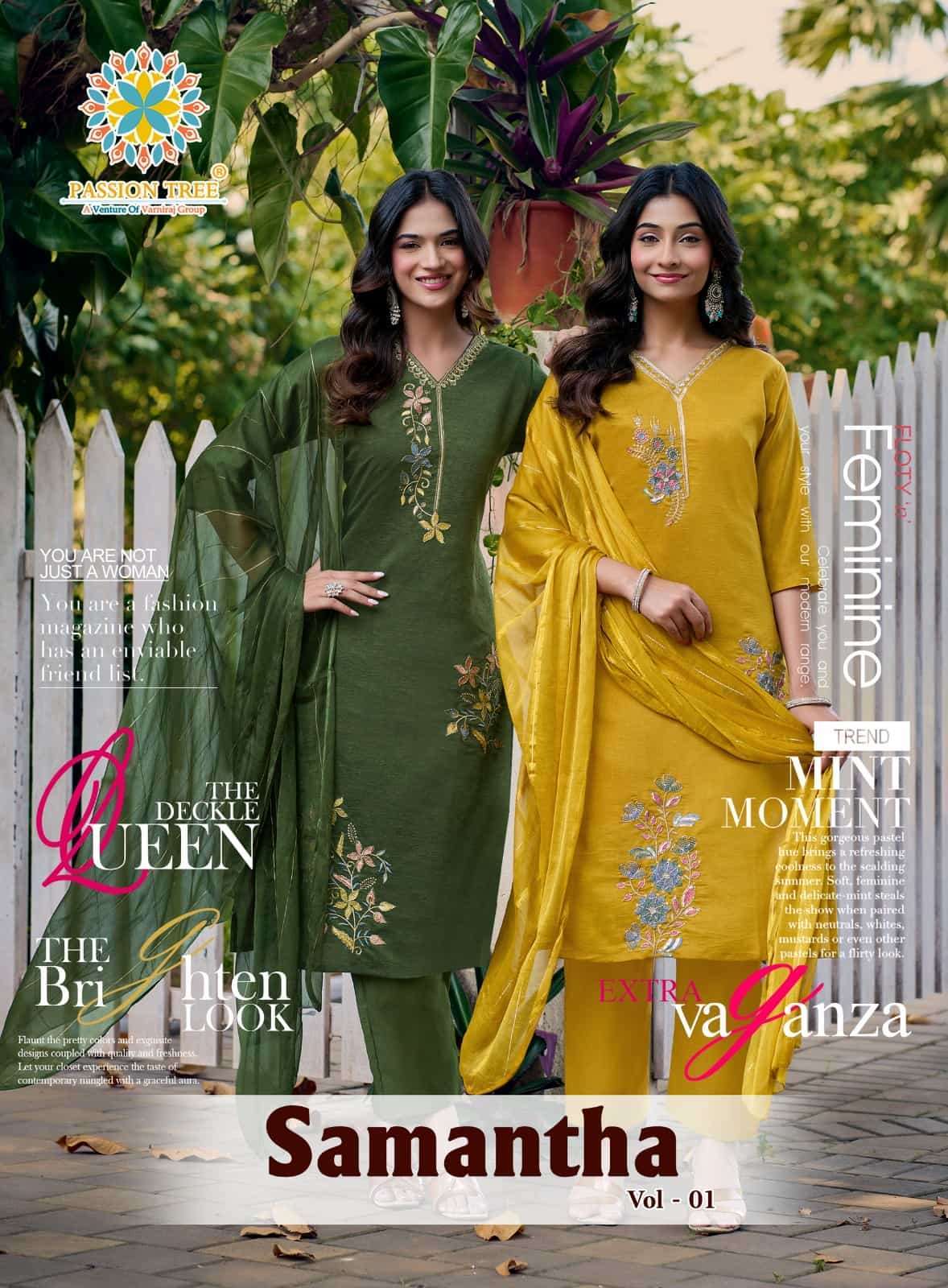 Passion Tree Samantha Vol 1 Readymade Fancy 3 Piece Sets Catalogue