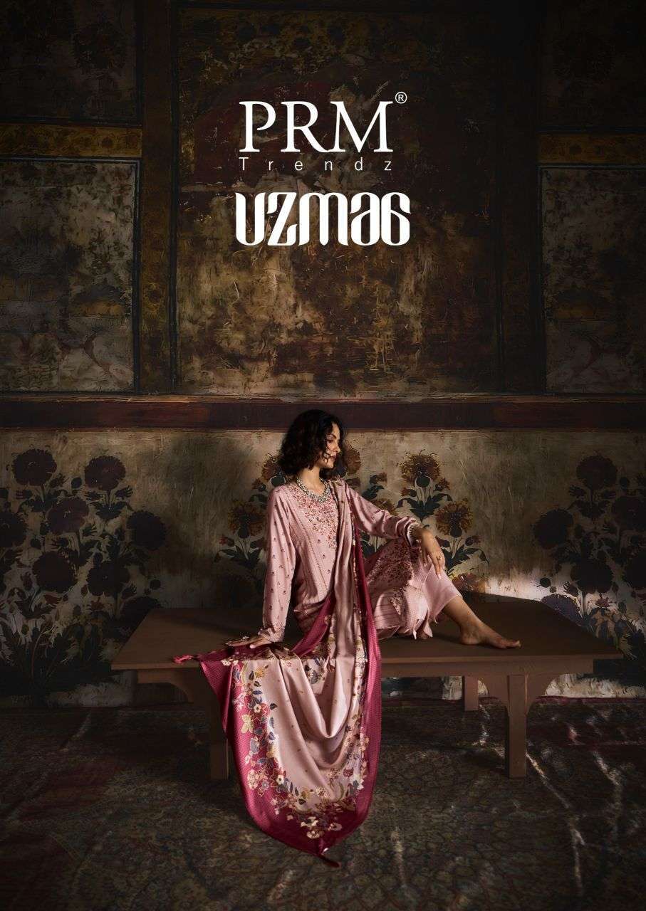 Prm Trendz Uzmaa Viscose Pashmina Designer Salwar Kameez Wholesale Catalogue