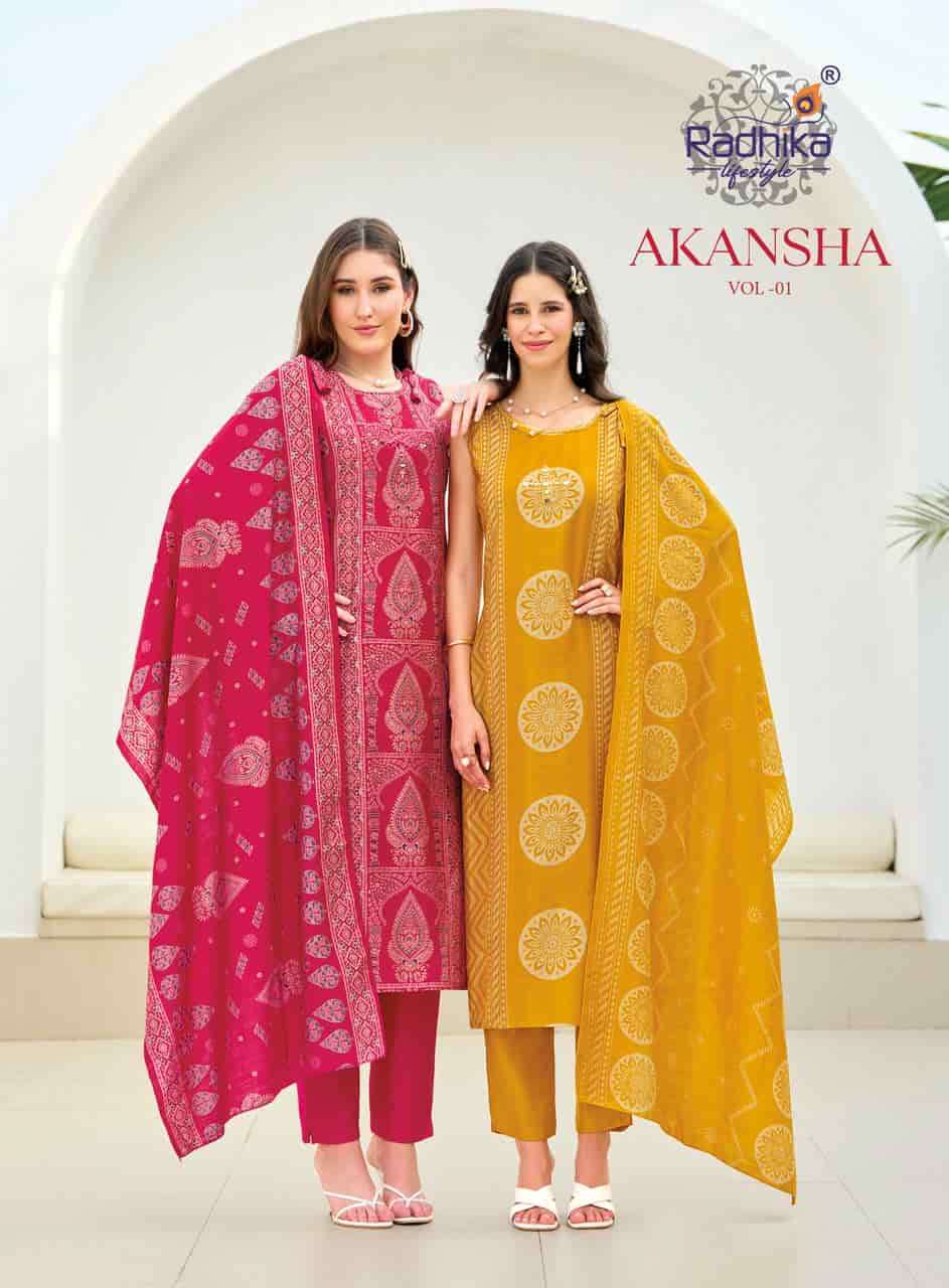 Radhika Lifestyle Akansha Vol 1 Wholesale Readymade Wholesale Catalogue
