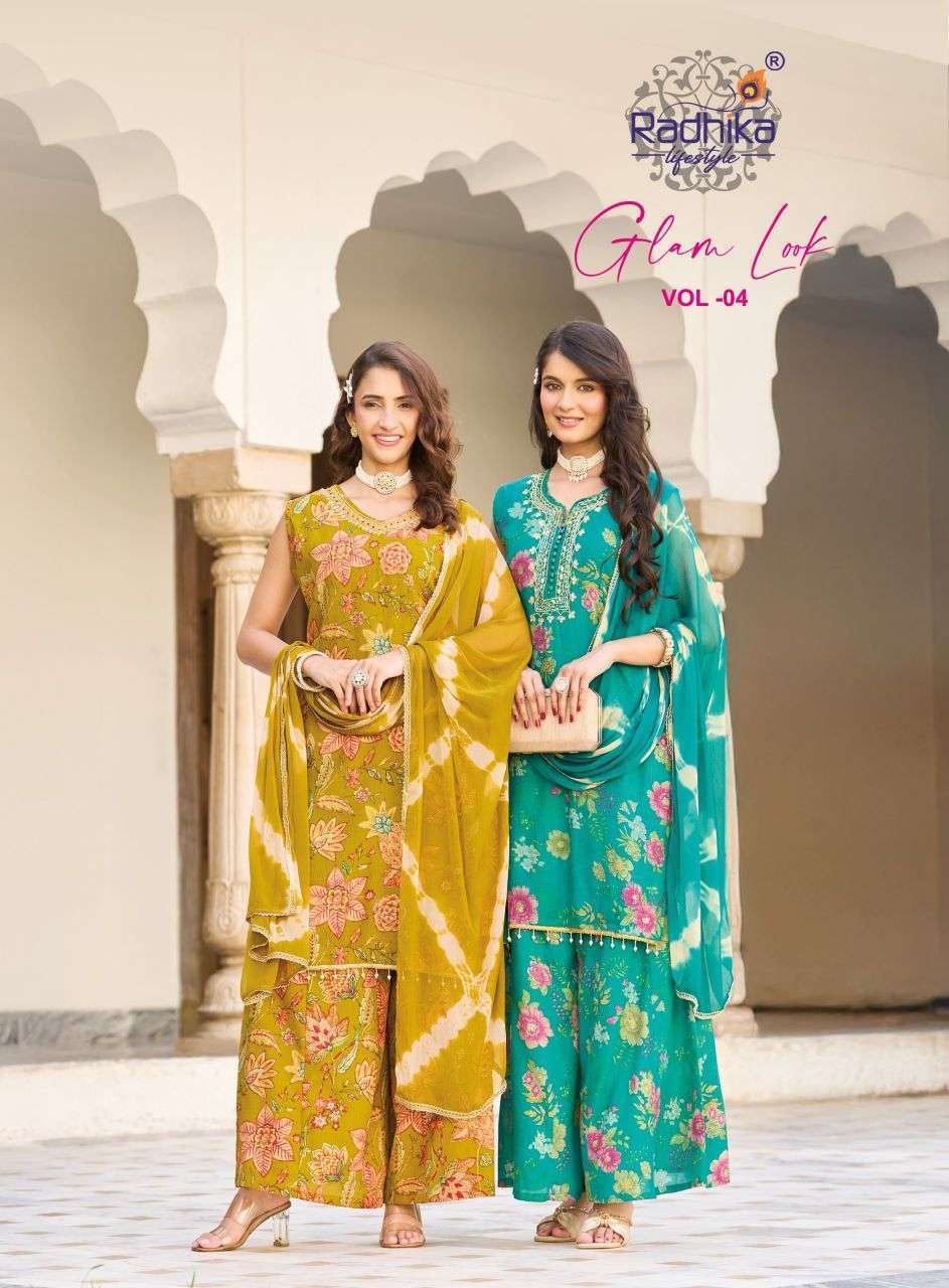 Radhika Lifestyle Glam Look Vol-4 Handwork Wholesale Salwar Kameez Catalogue