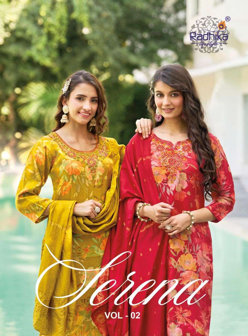 Radhika Lifestyle Serena Vol-2 Roman Glass Wholesale Readymade Salwar Kameez