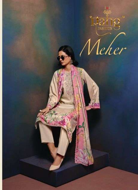 rang fashion meher pashmina shimmer digital printed salwar kameez wholesale price