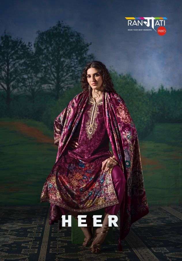 Rangati Heer Velvet Hand Embroidered Salwar Kameez Wholesale Price Dealer 2026
