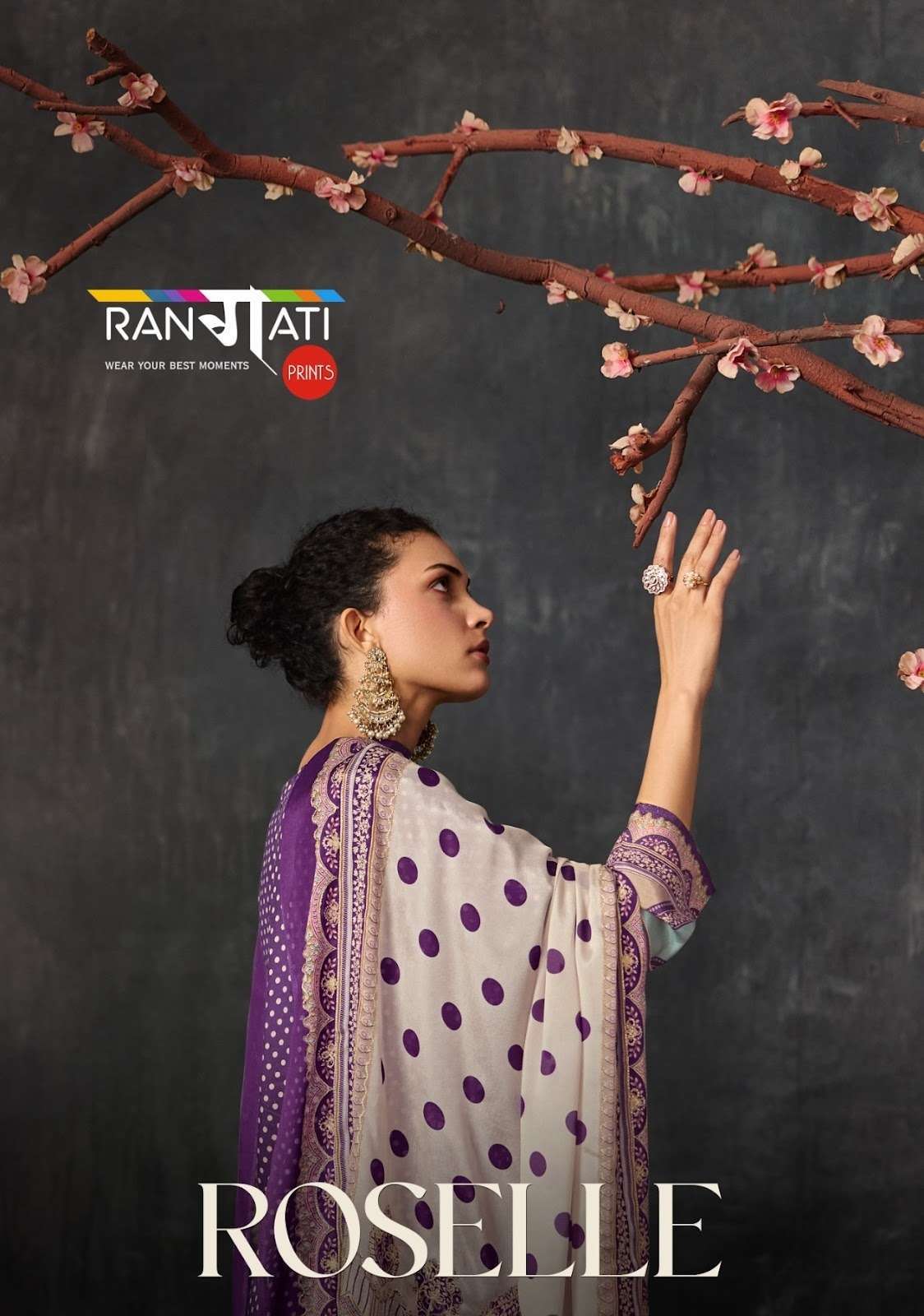 Rangati roselle muslin shimmer handwork salwar kameez wholesale price Collection Best Rate