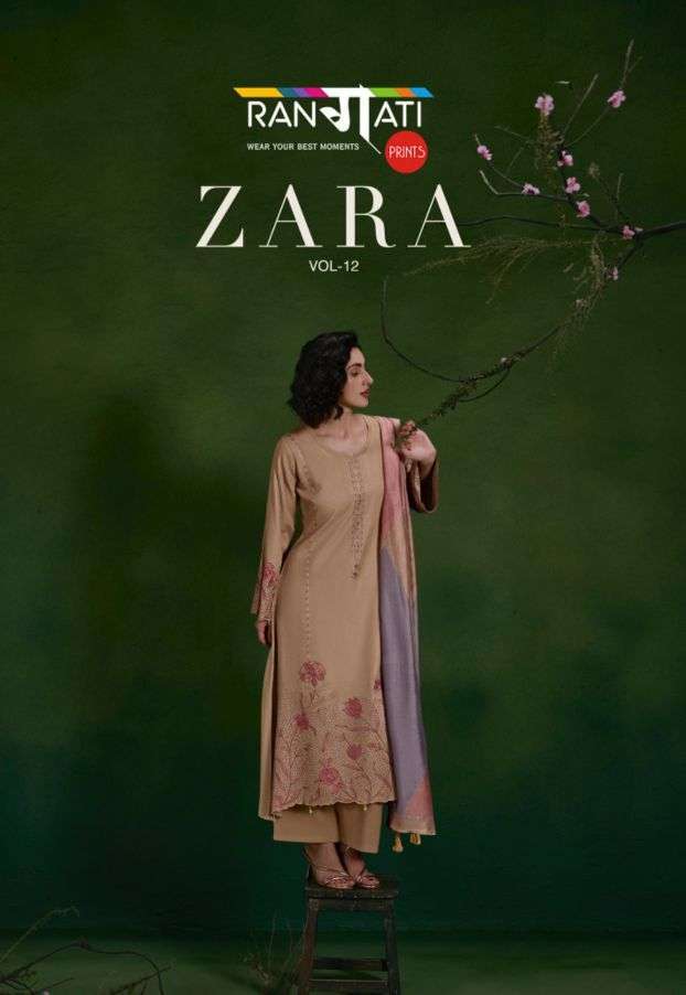 Rangati Zara Vol-12 Pashmina Designer Salwar Kameez Wholesale Catalogue