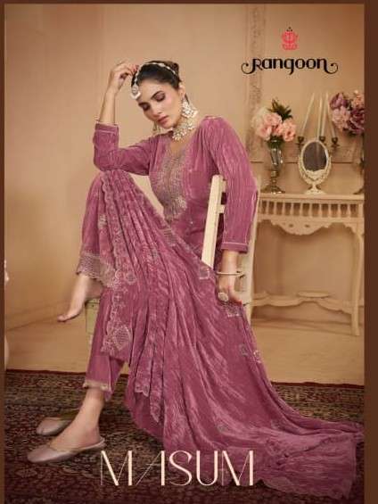Rangoon masum velvet with beads work readymade salwar kameez wholesale price Exporters