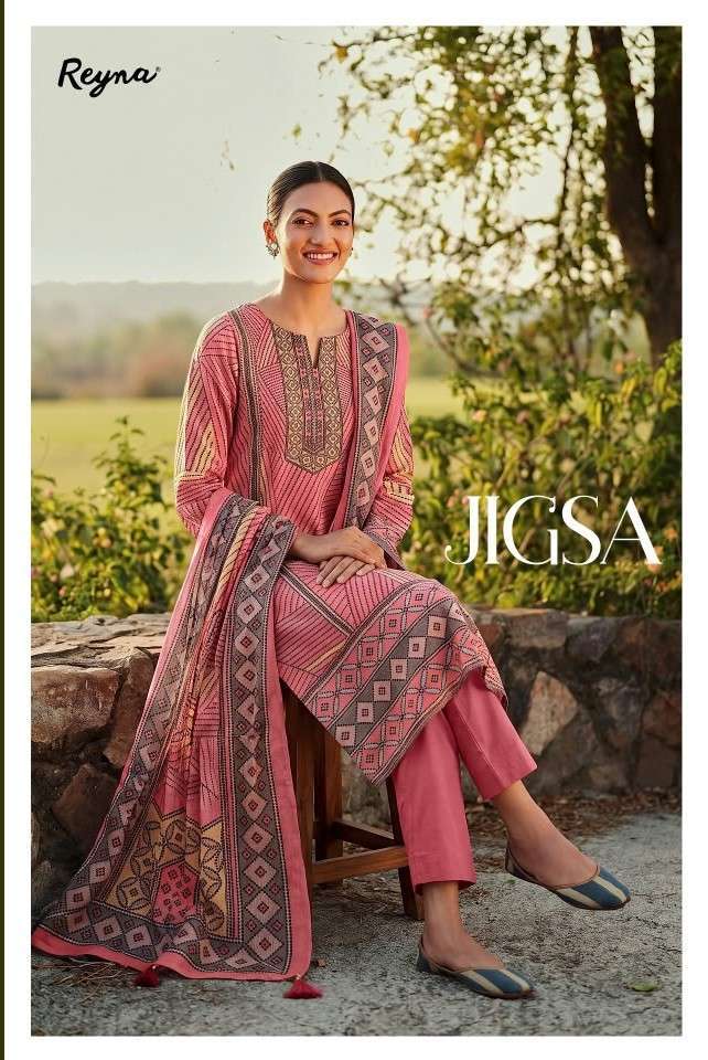 Reyna Jigsa Bemberg Silk Digital Printed Salwar Kameez Wholesale Catalogue