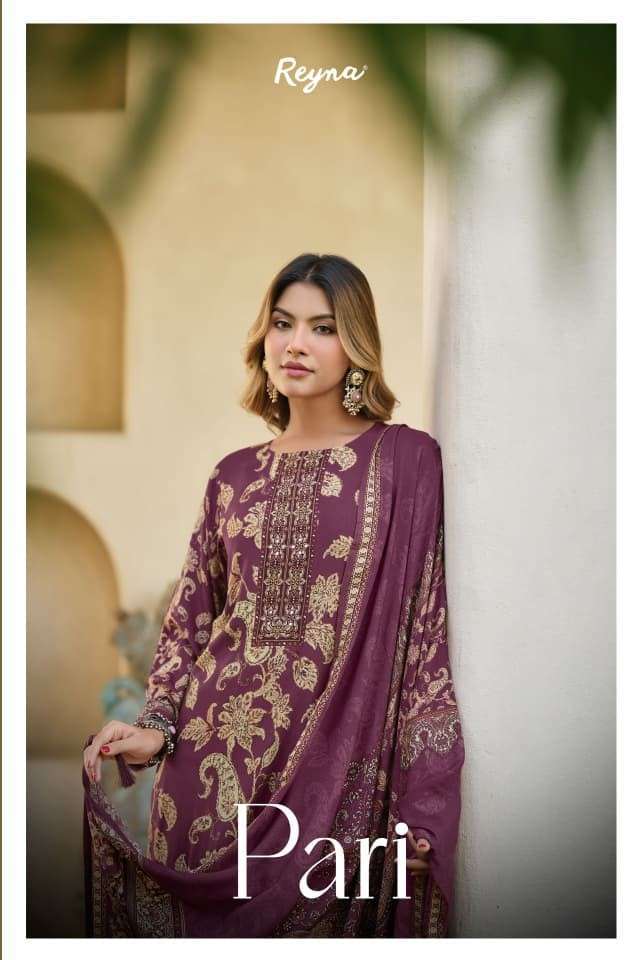 Reyna pari pashmina digital print with work salwar kameez wholesale price Dealer In Surat
