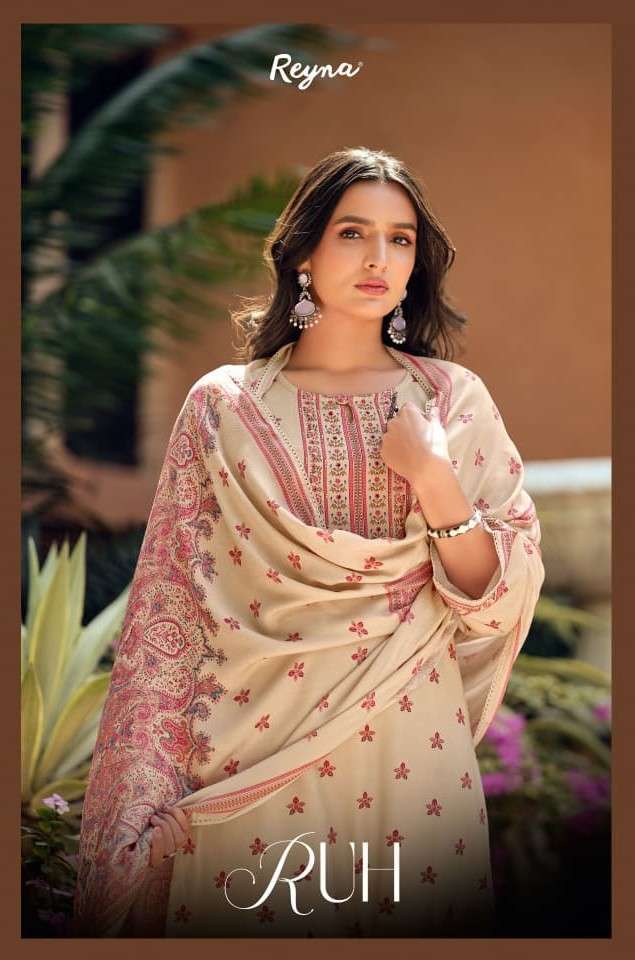 Reyna Ruh Pashmina Digital Print With Handwork Salwar Kameez Wholesale Price Dealer In Surat
