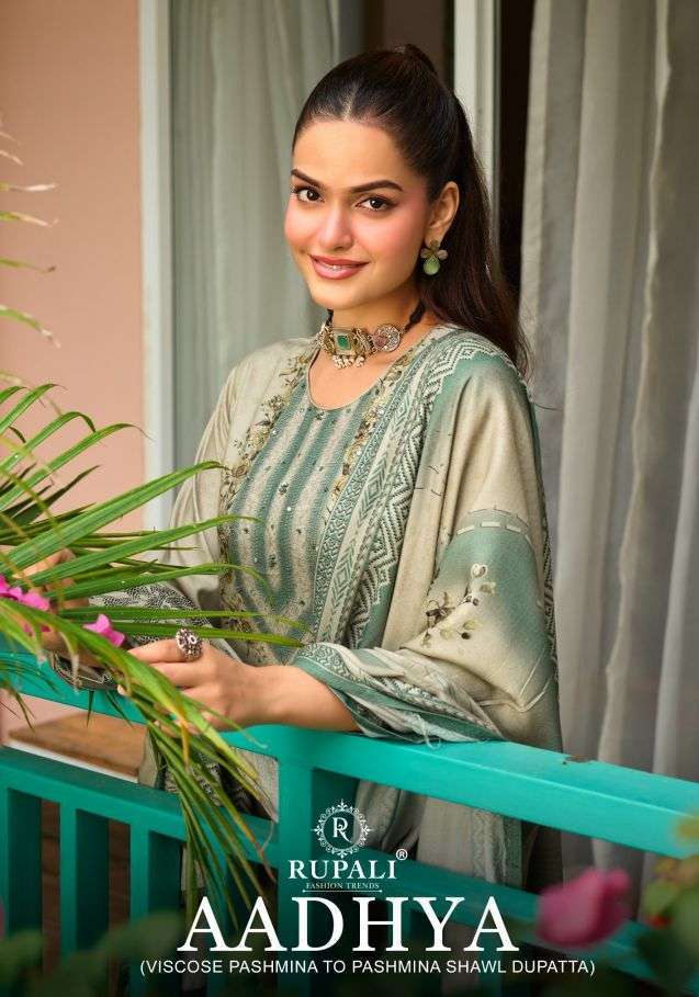Rupali Fashion Aadhya Pashmina Printed Designer Dress Wholesale Catalogue