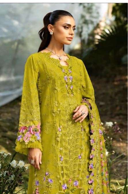 Saniya Trendz 7218 Wholesale Chikankari Embroidered Cotton Suit Catalogue