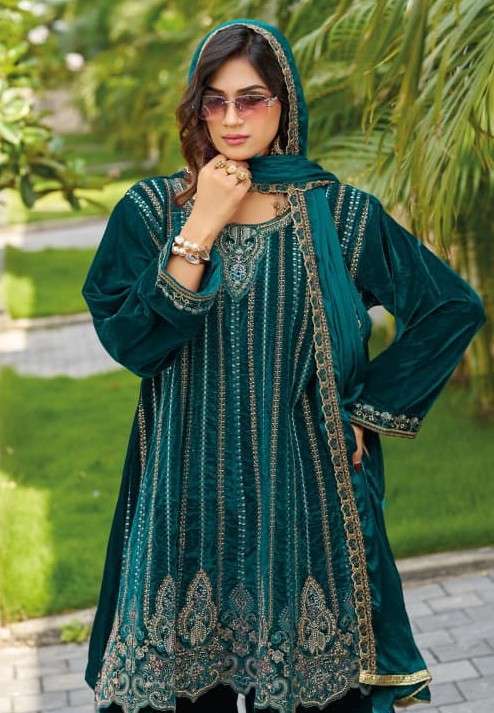 Shree Fabs 2688 Winter Special Velvet Readymade Suit Wholesale Catalogue