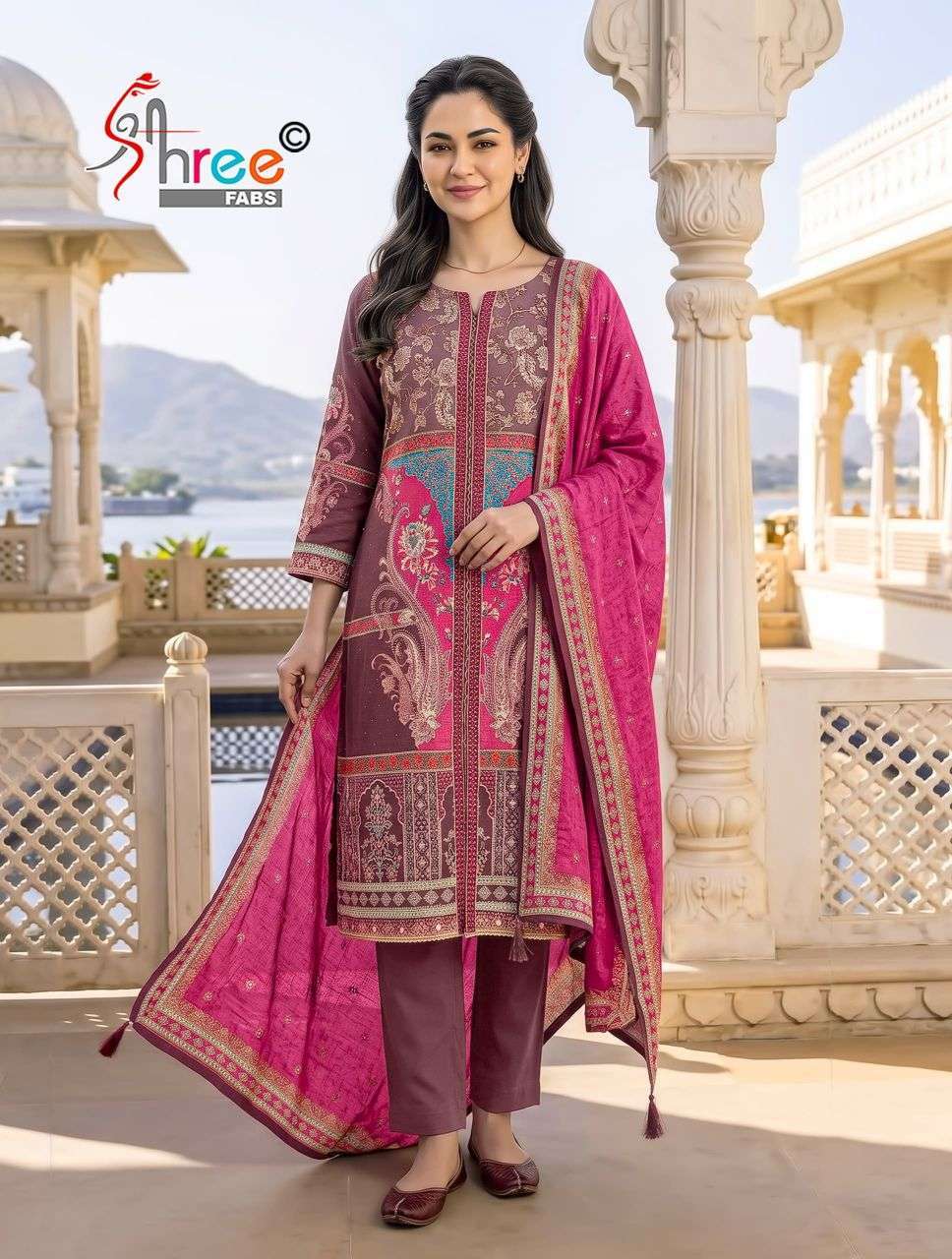 Shree Fabs 375 Viscose Muslin Digital Printed Wholesale Catalogue